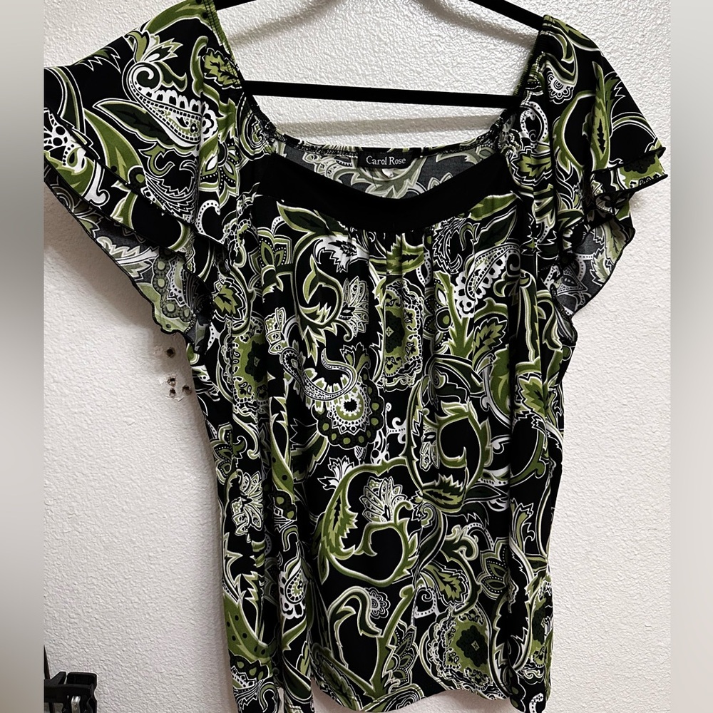 Carole Rose Paisley Patterned Blouse